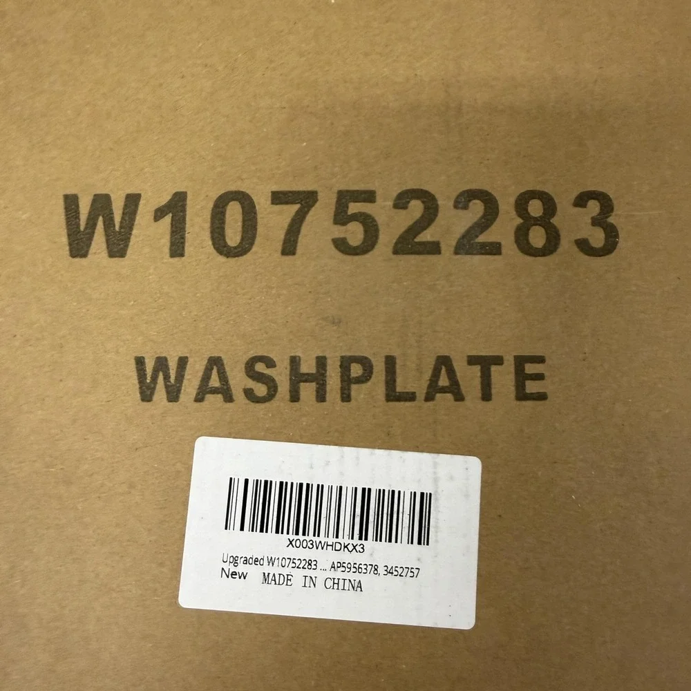 W10752283 Washer Washplate Impeller for‎ Whirlpool Maytag Kenmore + Bolt
